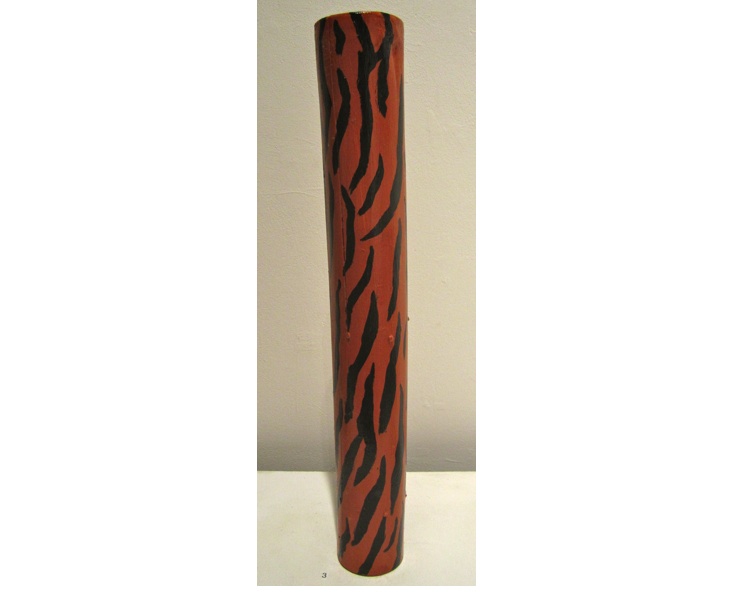 Bamboo Tiger 2011 3x15 acrylic on bamboo (weather resistant) SOLD