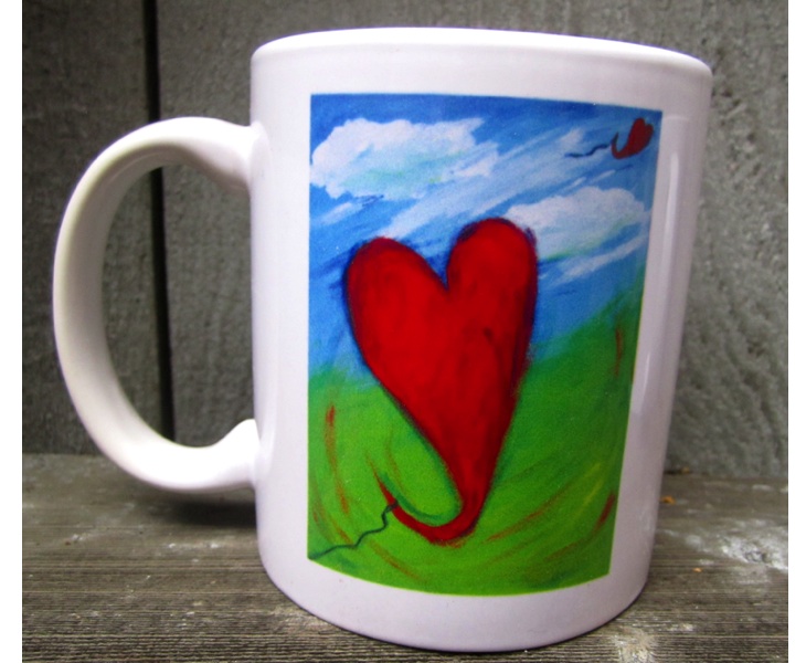 Easy Breezy Hearts Mug (11 ounces)